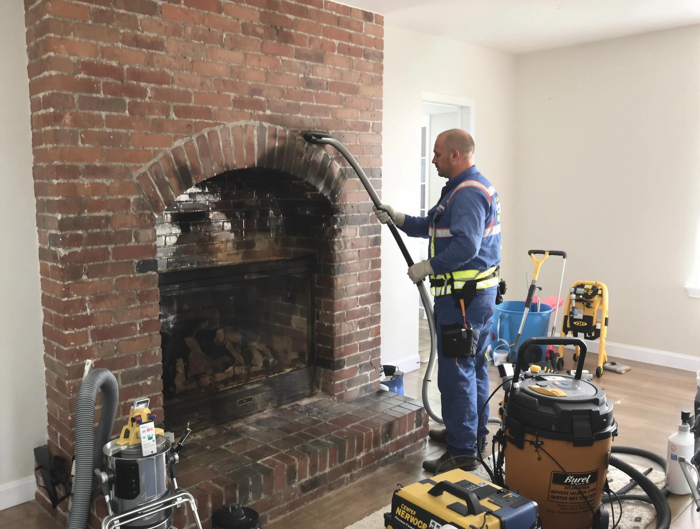 Clarkston Chimney Sweep expert performing detailed chimney sweep in Clarkston, GA