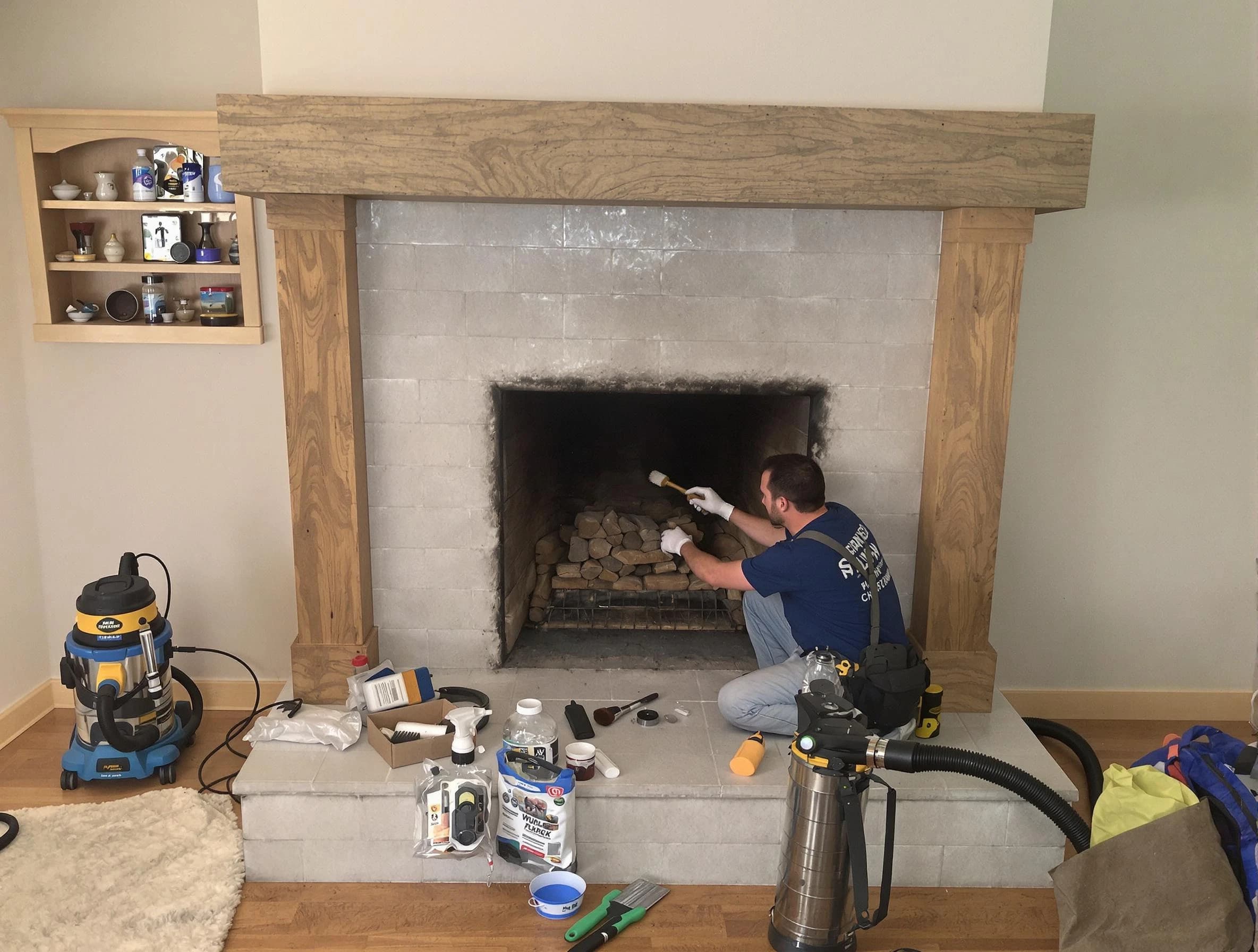 Detailed creosote removal process by Clarkston Chimney Sweep in Clarkston, GA