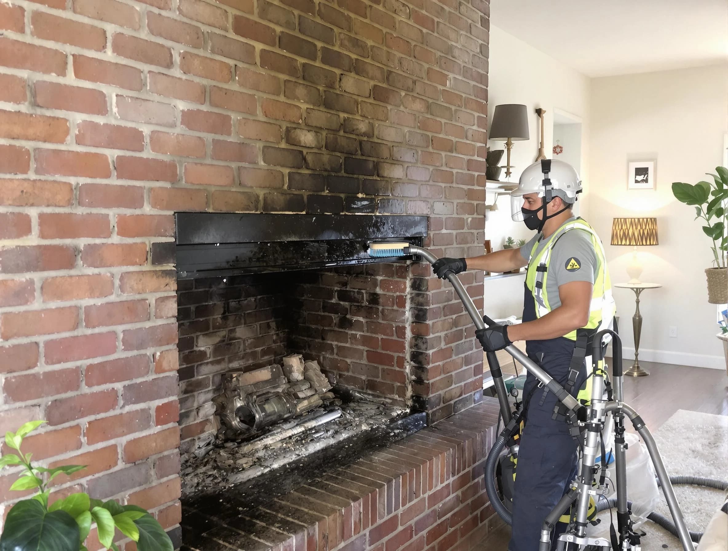 Clarkston Chimney Sweep providing fireplace cleaning services in Clarkston, GA