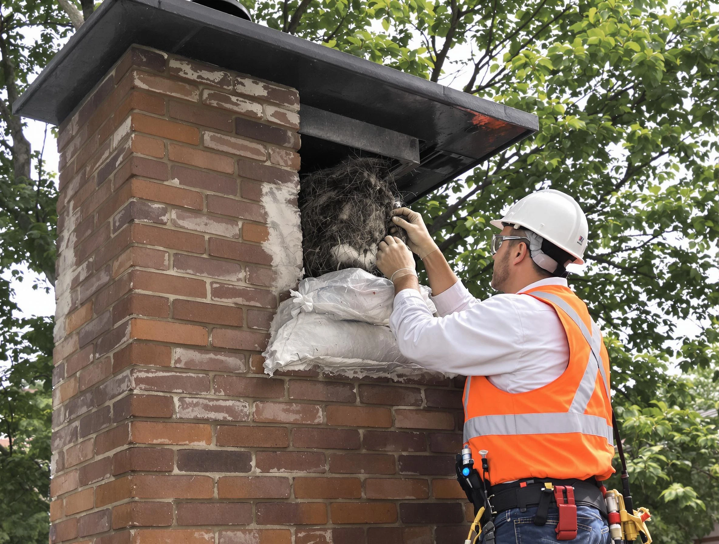Humane removal of debris and animals by Clarkston Chimney Sweep in Clarkston, GA