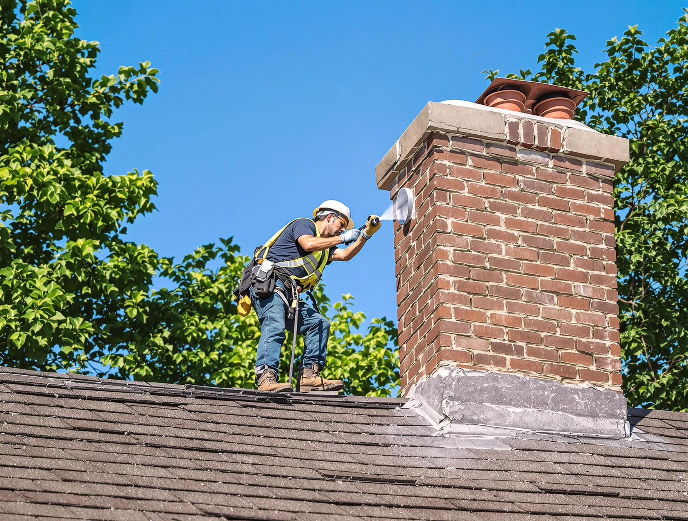 Clarkston Chimney Sweep performing an inspection with advanced tools in Clarkston, GA