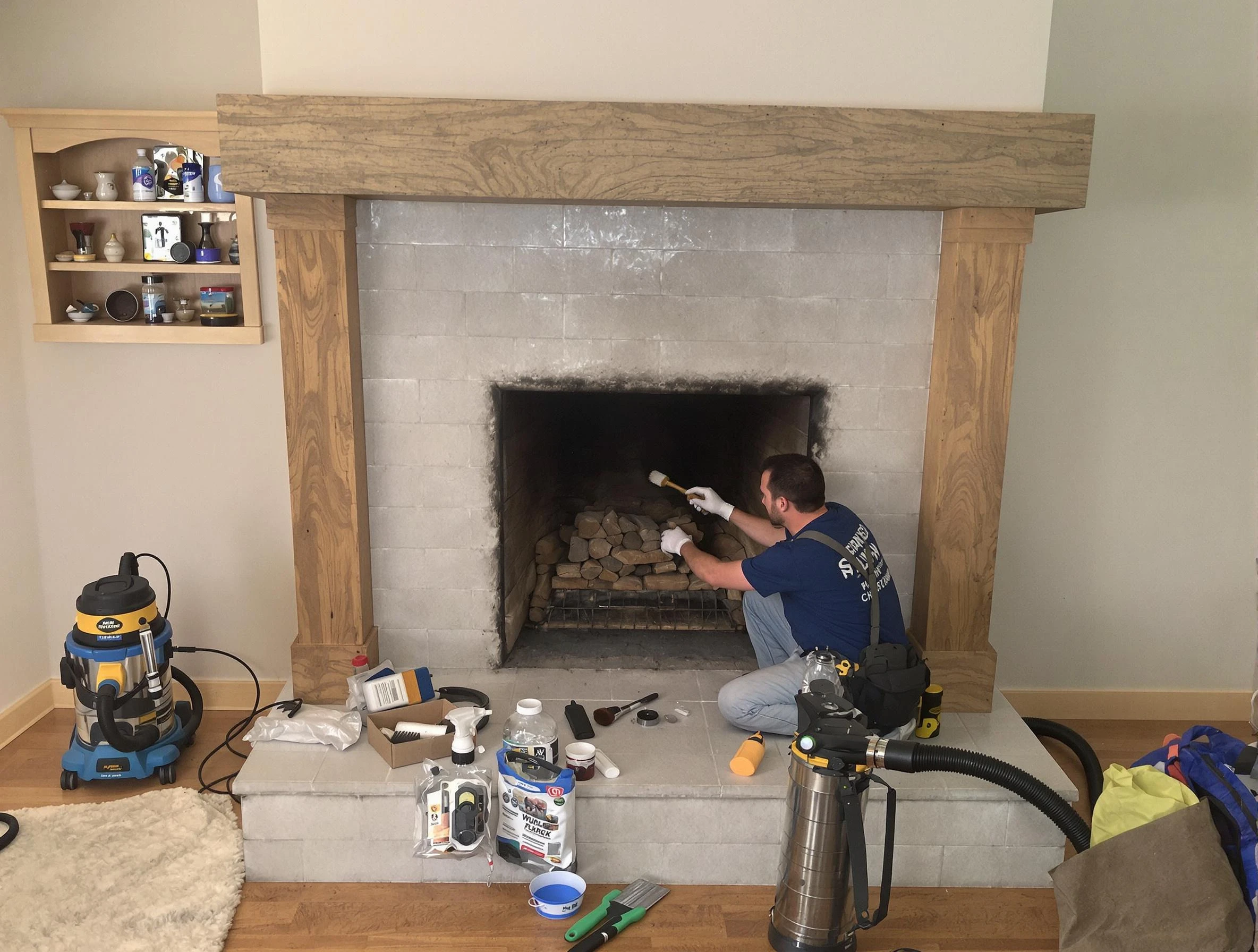 Detailed creosote removal process by Clarkston Chimney Sweep in Clarkston, GA